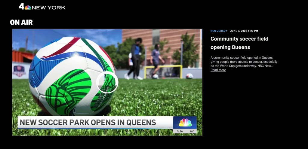 NBC Street Soccer USA field